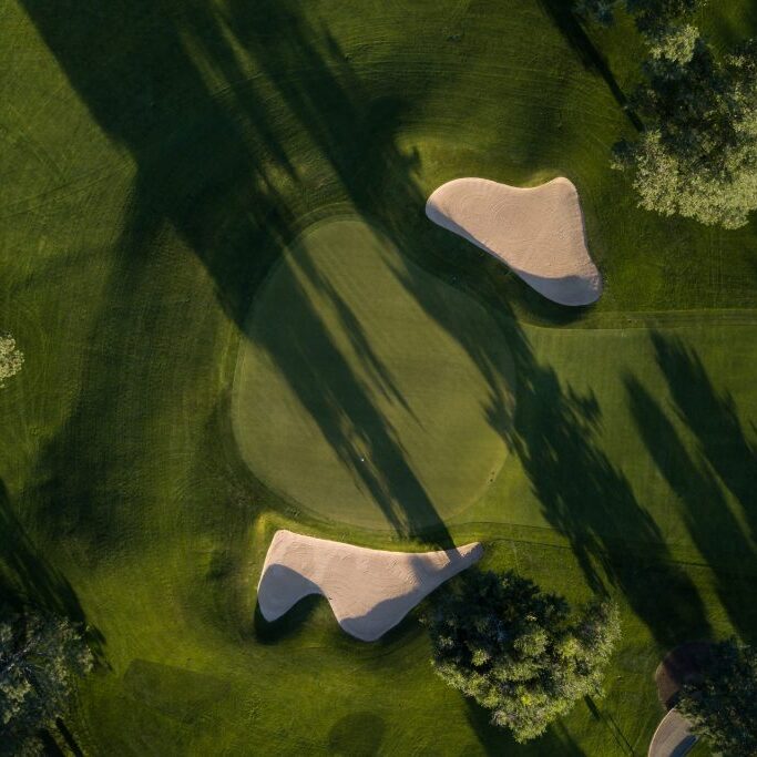 golf course aerial view